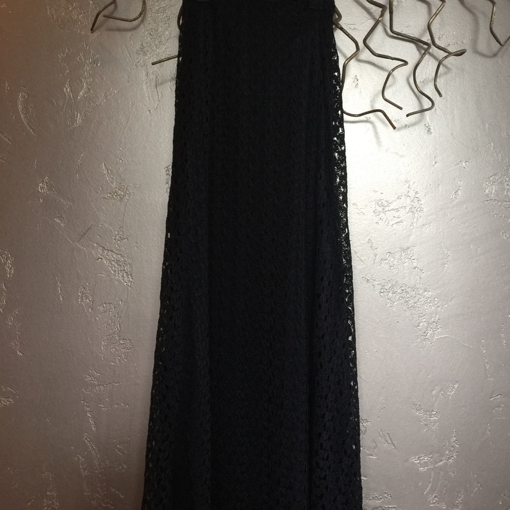 Black long Maxi skirt, sz small