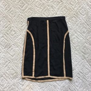 Opening ceremony beige and black skirt