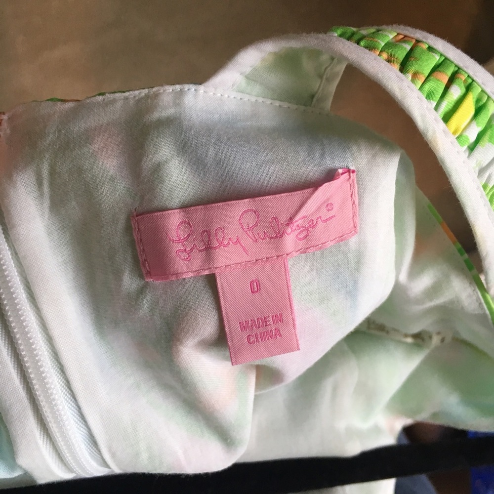 Lilly Pulitzer Patterned Shift Dress Size 0 - Picture 4 of 5