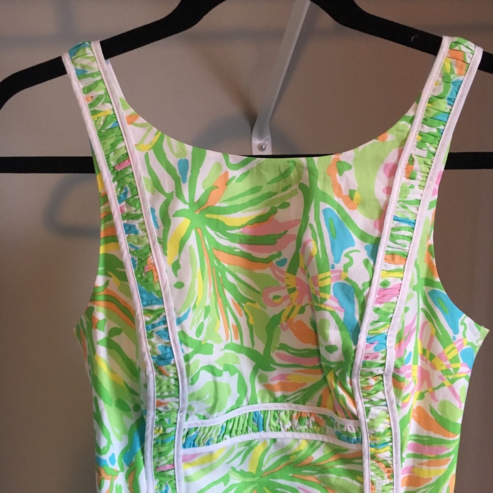 Lilly Pulitzer Patterned Shift Dress Size 0 - Picture 5 of 5