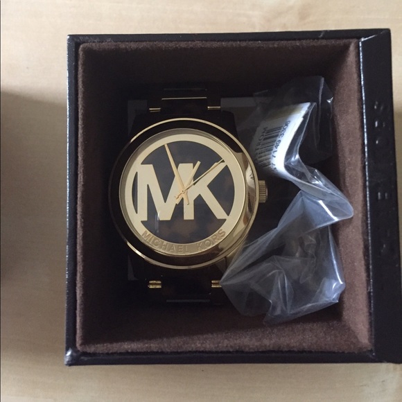 Women\'s Michael Kors tortoise shell watch main image 6