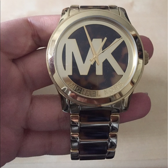 Women\'s Michael Kors tortoise shell watch main image 5