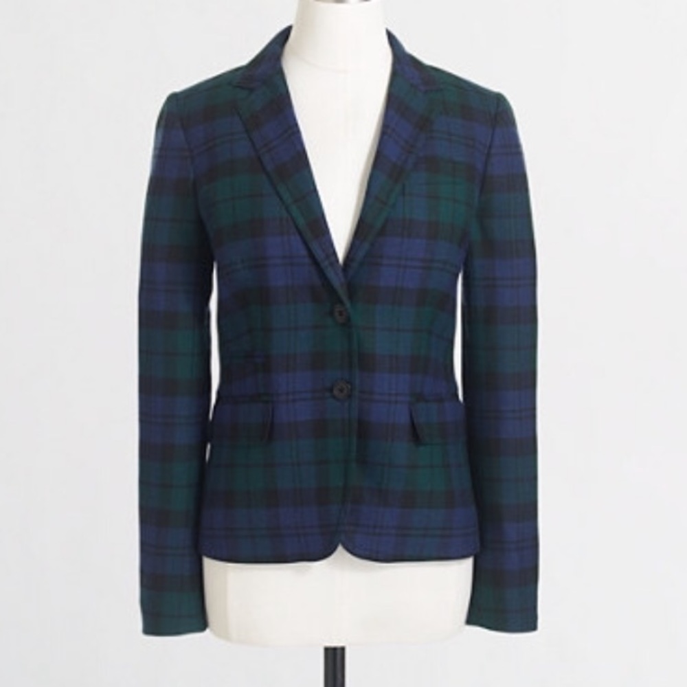 J. Crew Factory Plaid Blazer