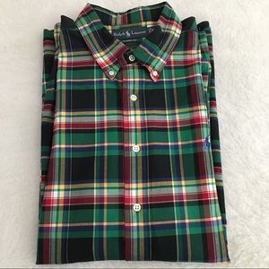 Ralph Lauren Plaid Long Sleeves Shirt Men's Sz XXL