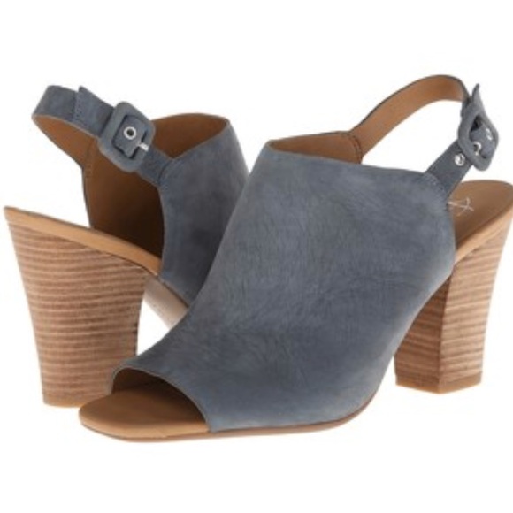 Franco Sarto Shoes - Franco Sarto Monogram Jean Leather peep toe sandal