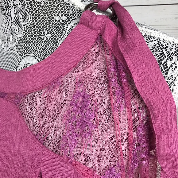 NWT Free People Cold Shoulder Top Pink - Picture 7 of 10