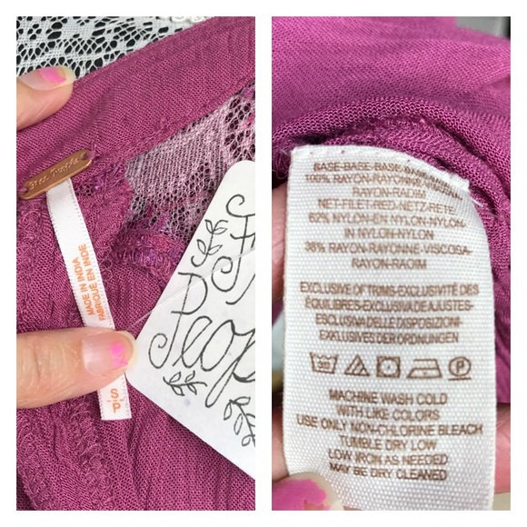 NWT Free People Cold Shoulder Top Pink - Picture 10 of 10