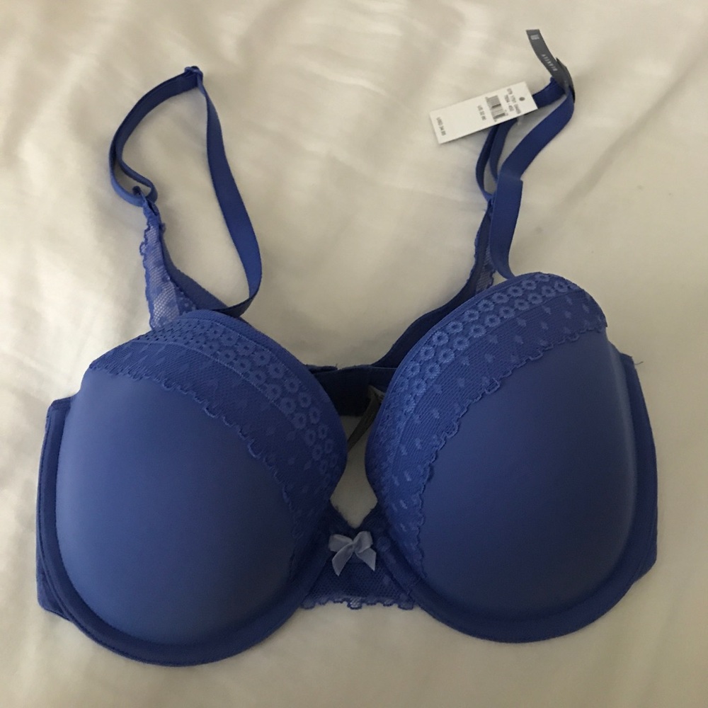 blue bra