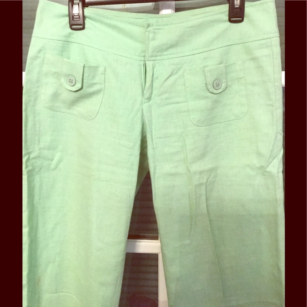 Wide leg linen pants