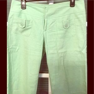 Wide leg linen pants