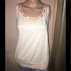 NWT Ann Taylor Loft cream tank top