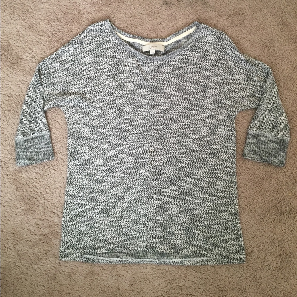 Black and white sweater