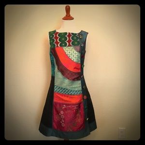 DESIGUAL Sleeveless Print Dress