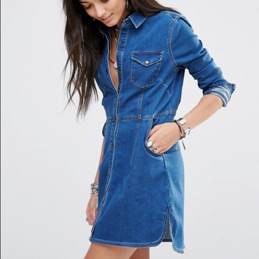 🎀Free people denim dress🎀