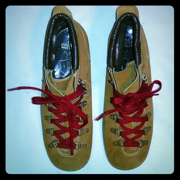 Vintage rare suede leather hiking boots shoes - Picture 10 of 12