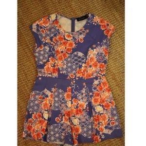 MinkPink Blue Romper