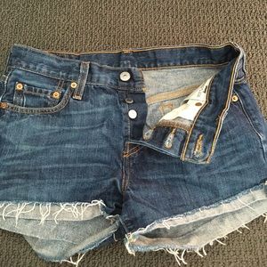 Levi's 501 button fly shorts