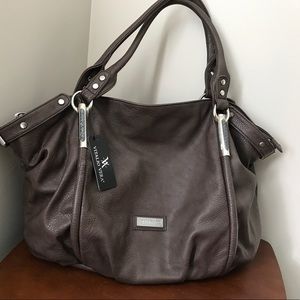 Large brown handbag