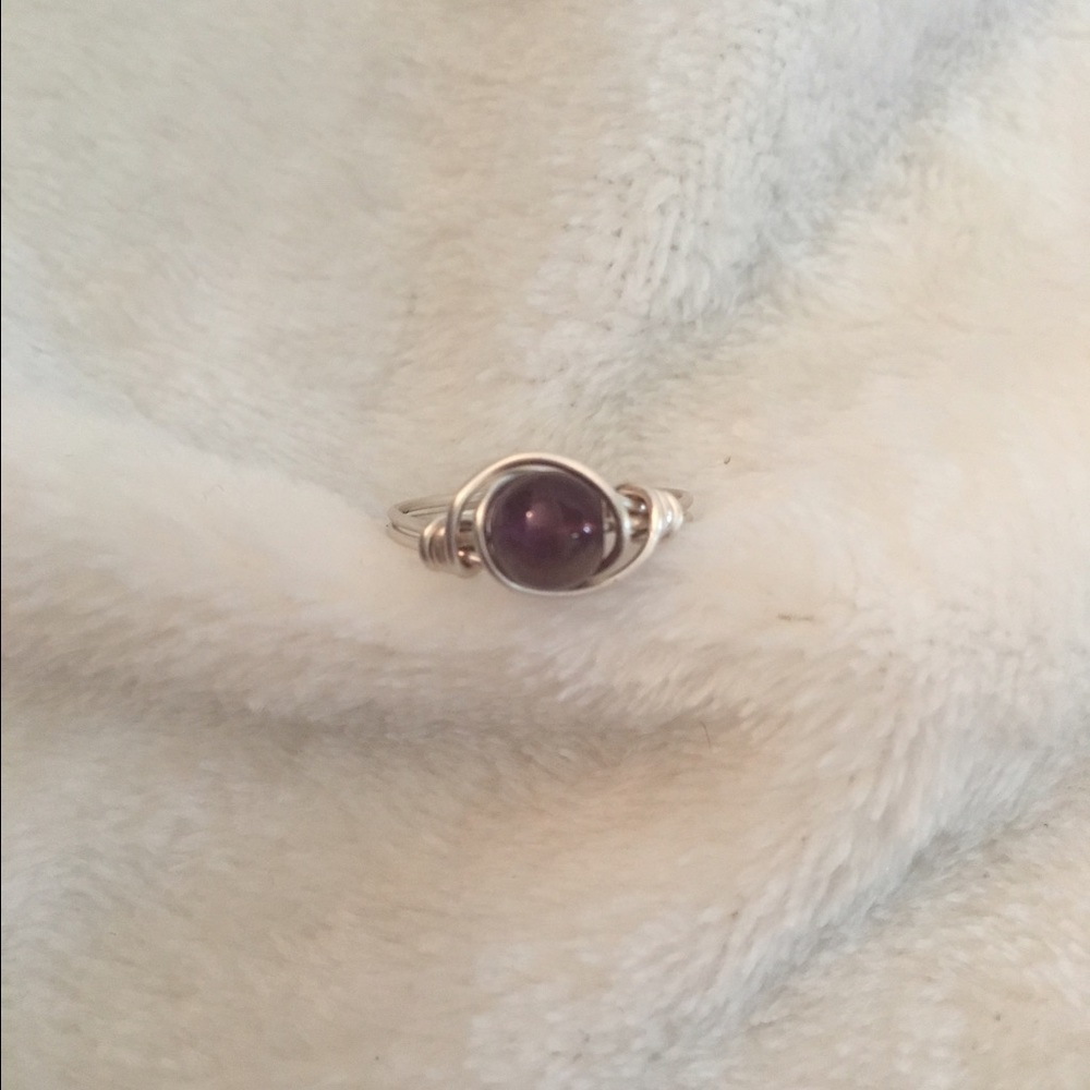 Amethyst Wire Wrapped Ring