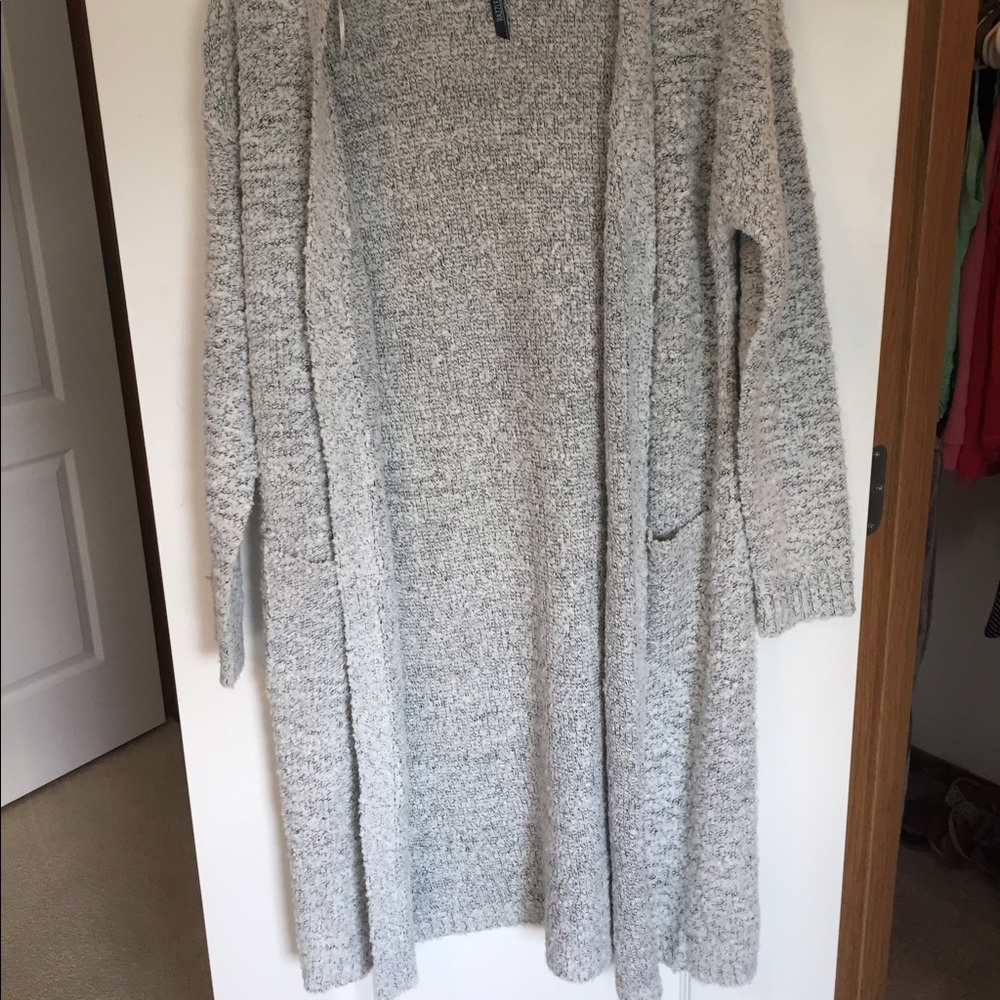 light grey duster