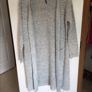 light grey duster