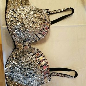 Rhinestone Bra