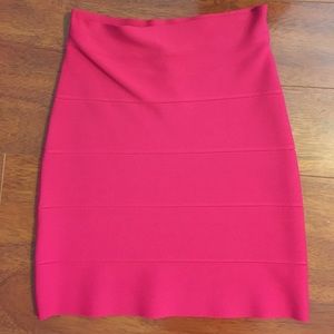 BCBG Hot Pink banded skirt