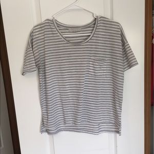 cute box striped shirt
