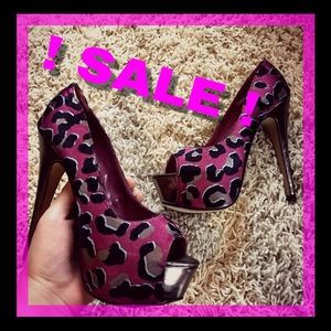 ‼️SEXY ALDO Satin Leopard Print Heels👠