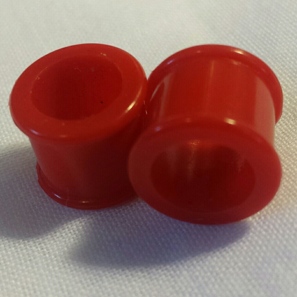 1/2 inch red silicone plugs