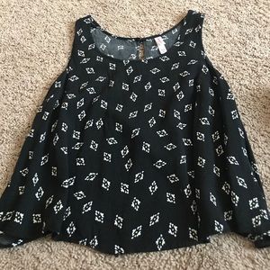 Black, pattern shirt