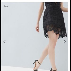 Ted Baker London black lace mini skirt