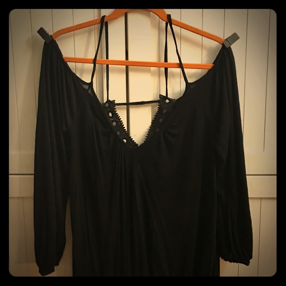 Off the Shoulders top w/ funky straps