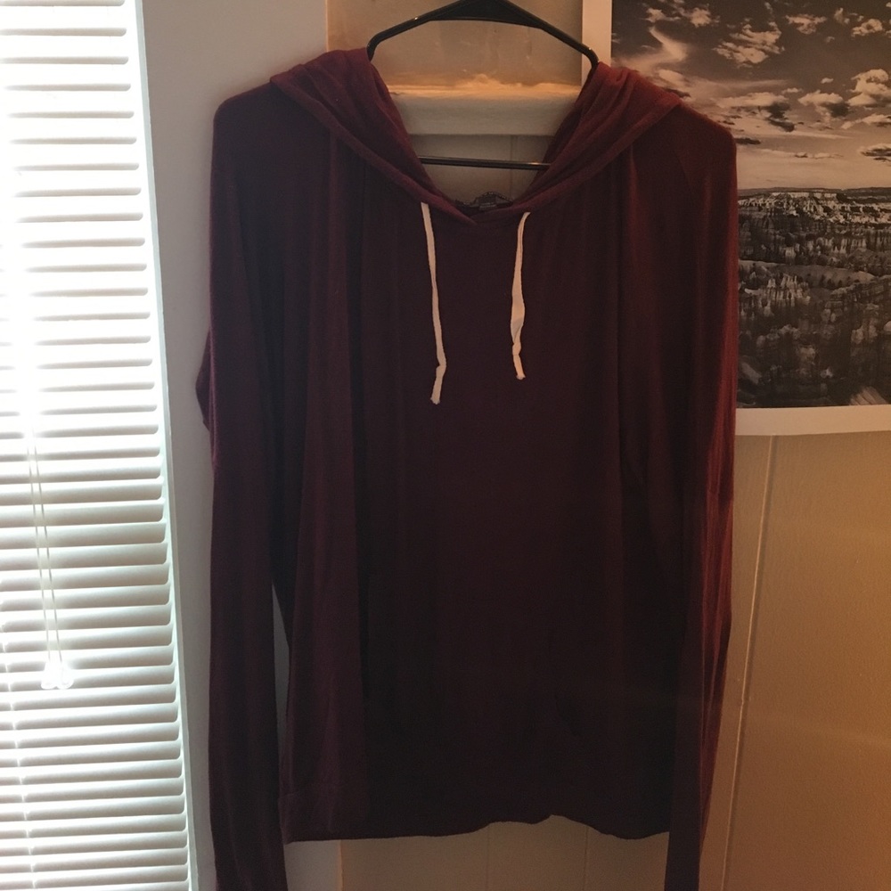 Brandy Melville maroon hoodie