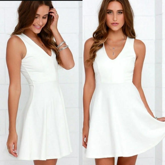 Lulus Dresses & Skirts - Lulus white skater dress