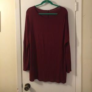 Women's long sleeved , long shirt