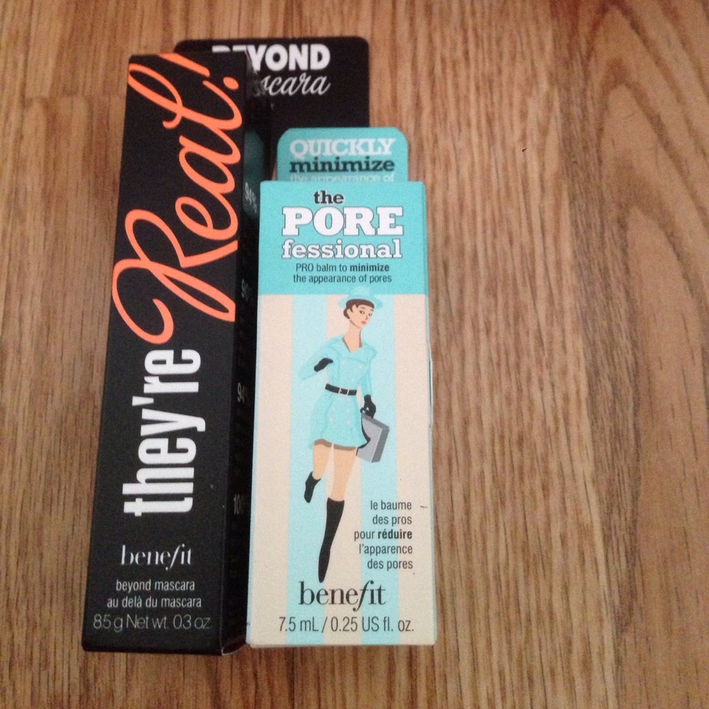 They're real mascara and the pore professional