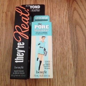 They're real mascara and the pore professional