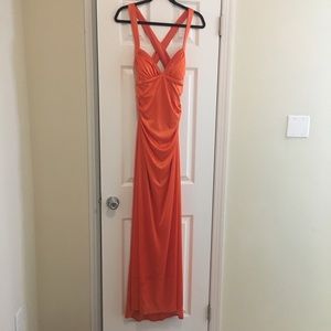 Orange prom dress