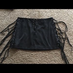 Black Suede Zara skirt