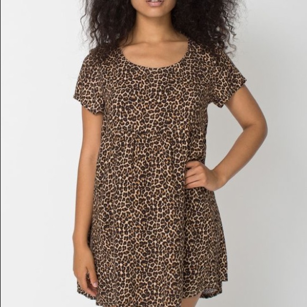NWT Leopard Babydoll Dress