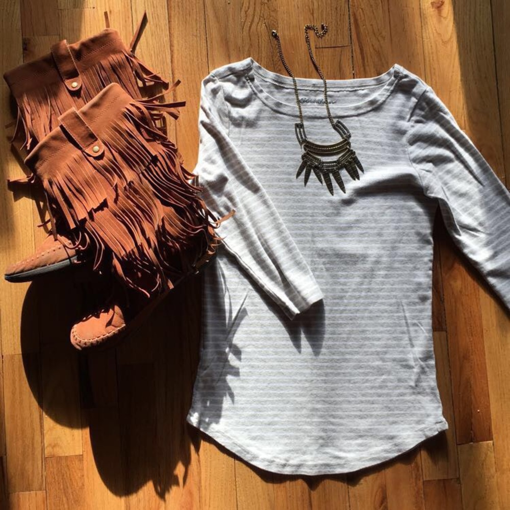 Eddie Bauer three quarter sleeve tee