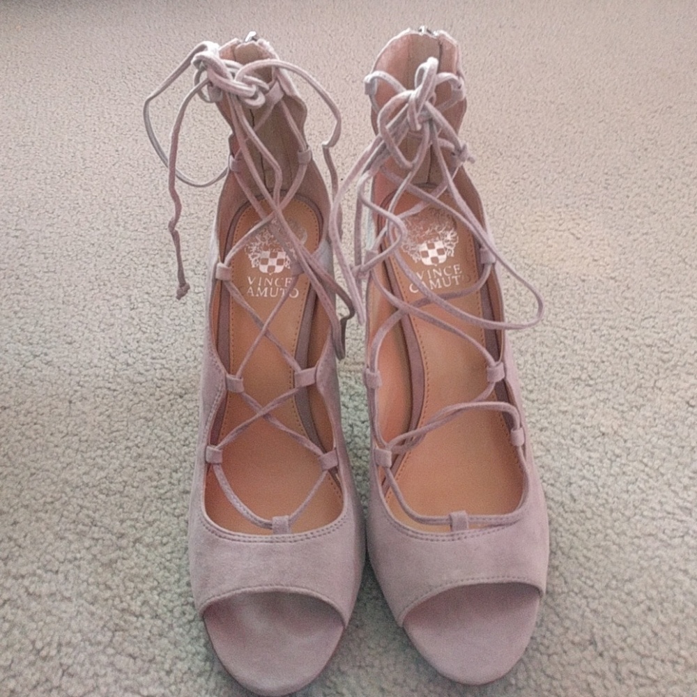 New. Vince Camuto. NEW. Lace up heels.