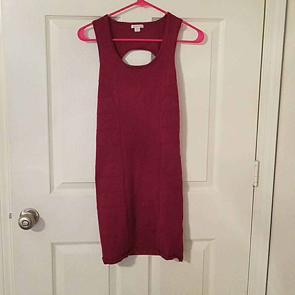 Plum bodycon dress