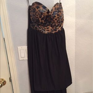 Cheetah High Low Dress Size Small OBO
