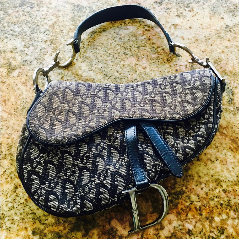 Vintage Christian Dior Monogram Saddle Bag