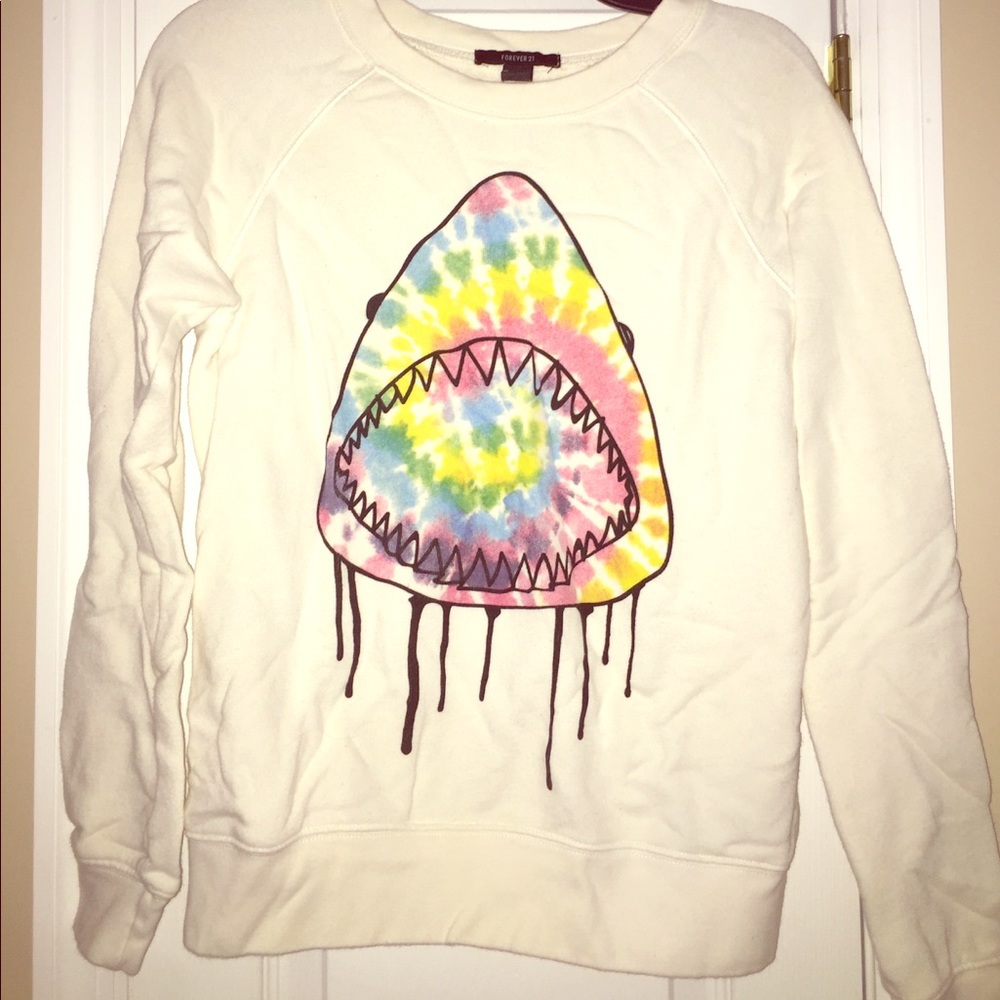 Forever 21 sweatshirt with shark design