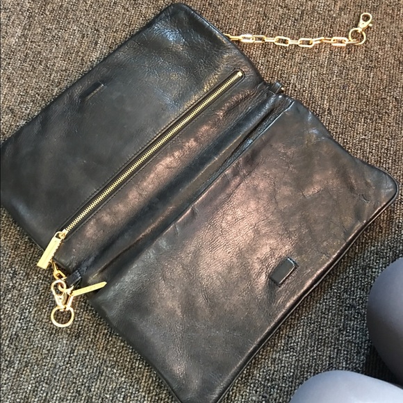 tory burch reva clutch in black - Picture 2 of 2