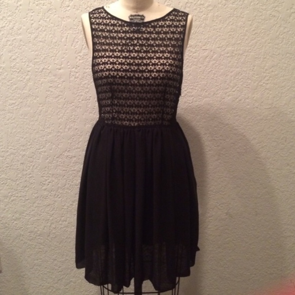 American apparel lace Chiffon dress