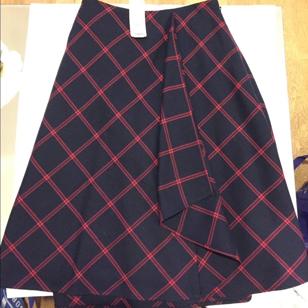 Brooks Brothers Red Fleece Skirt